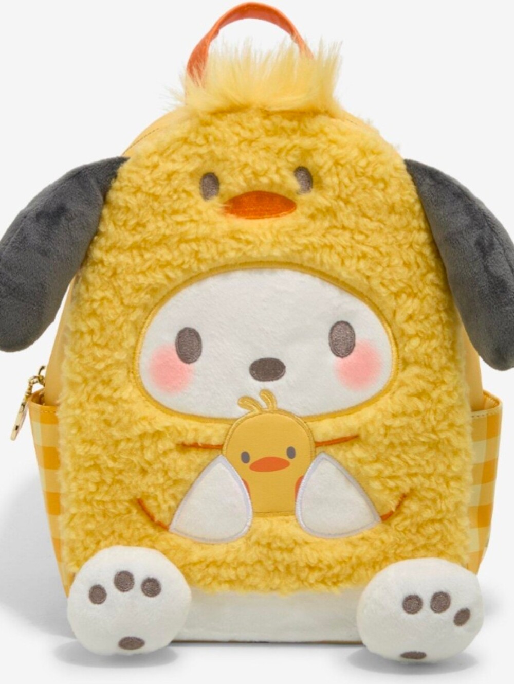 Her Universe Pochacco Pi-Chan Cosplay Fuzzy Mini Backpack Purse Sanrio New!